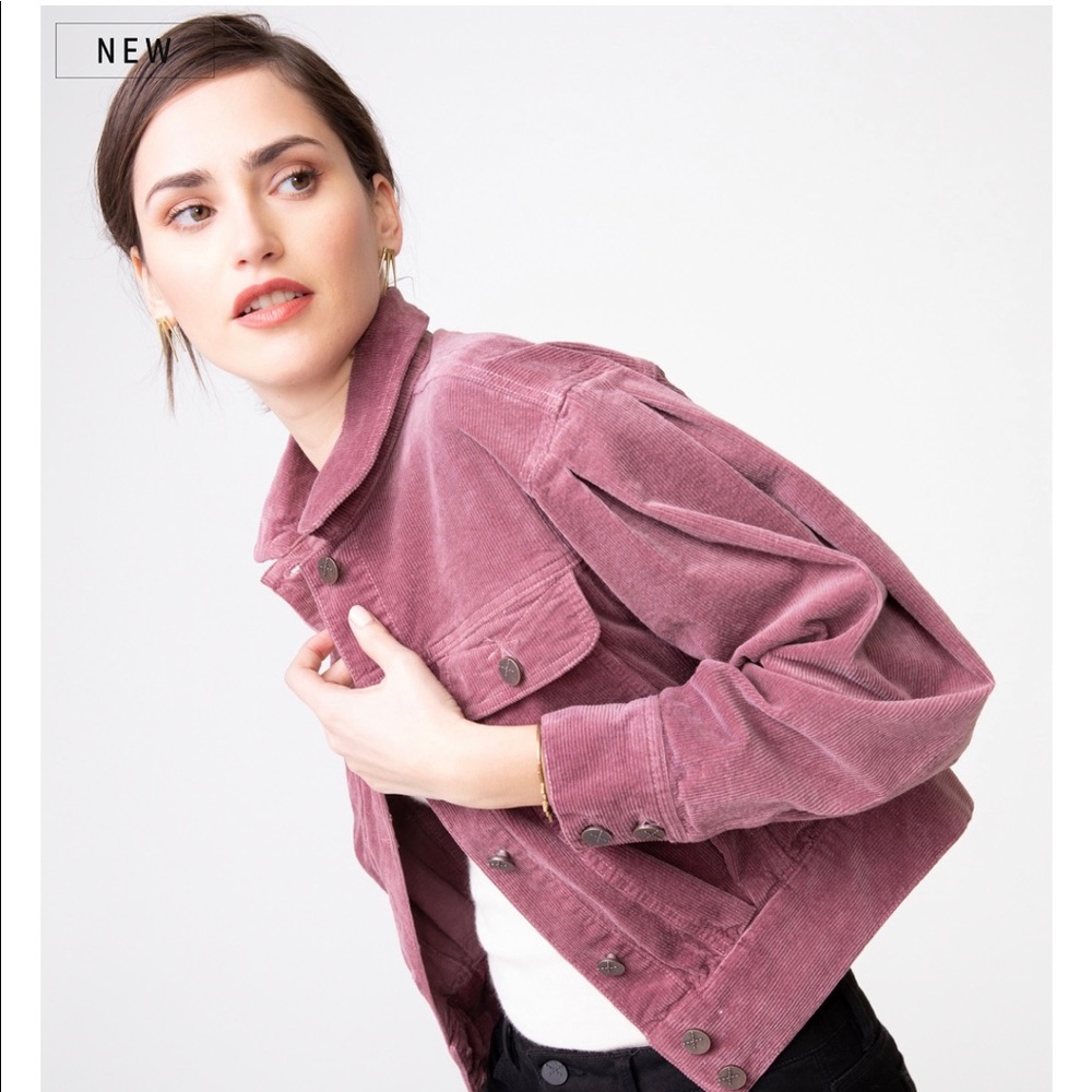 Unpublished Cropped Pleated Corduroy Jacket NWT